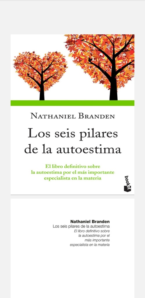 Los Seis Pilares De La Autoestima Nathaniel Branden Puro Libro 1334